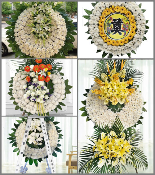 江苏泰州靖江市马桥镇白衣村花圈速递