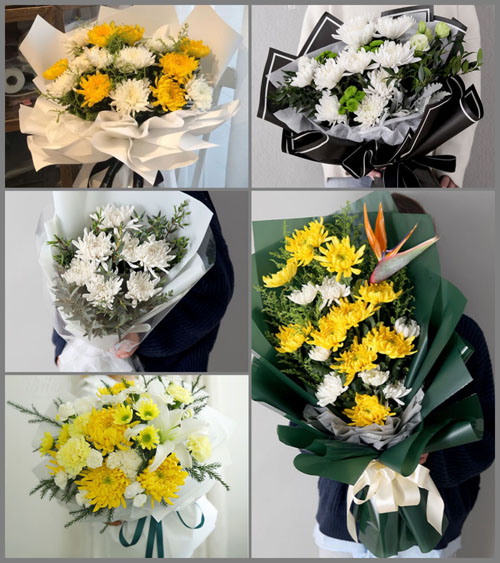 江苏泰州靖江市马桥镇白衣村白事花束代送